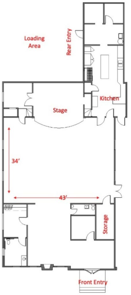 floorplan of the clubhouse